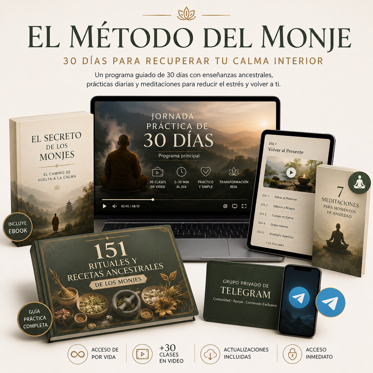 El Método del Monje ( Todo incluido)