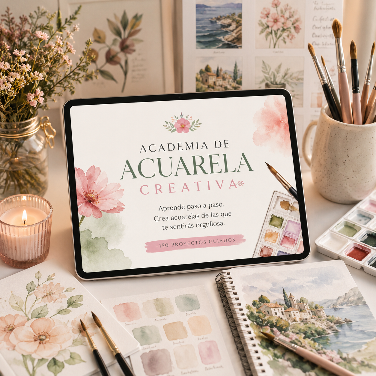 Pack completo de Academia de Acuarela Creativa