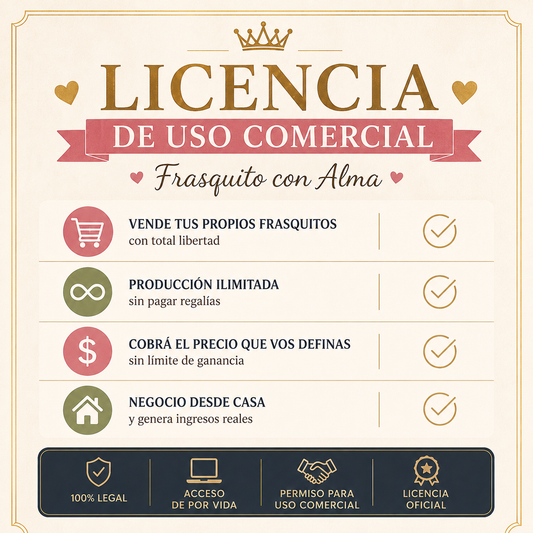 📜 Licencia de Uso Comercial – Frasquitos con Alma